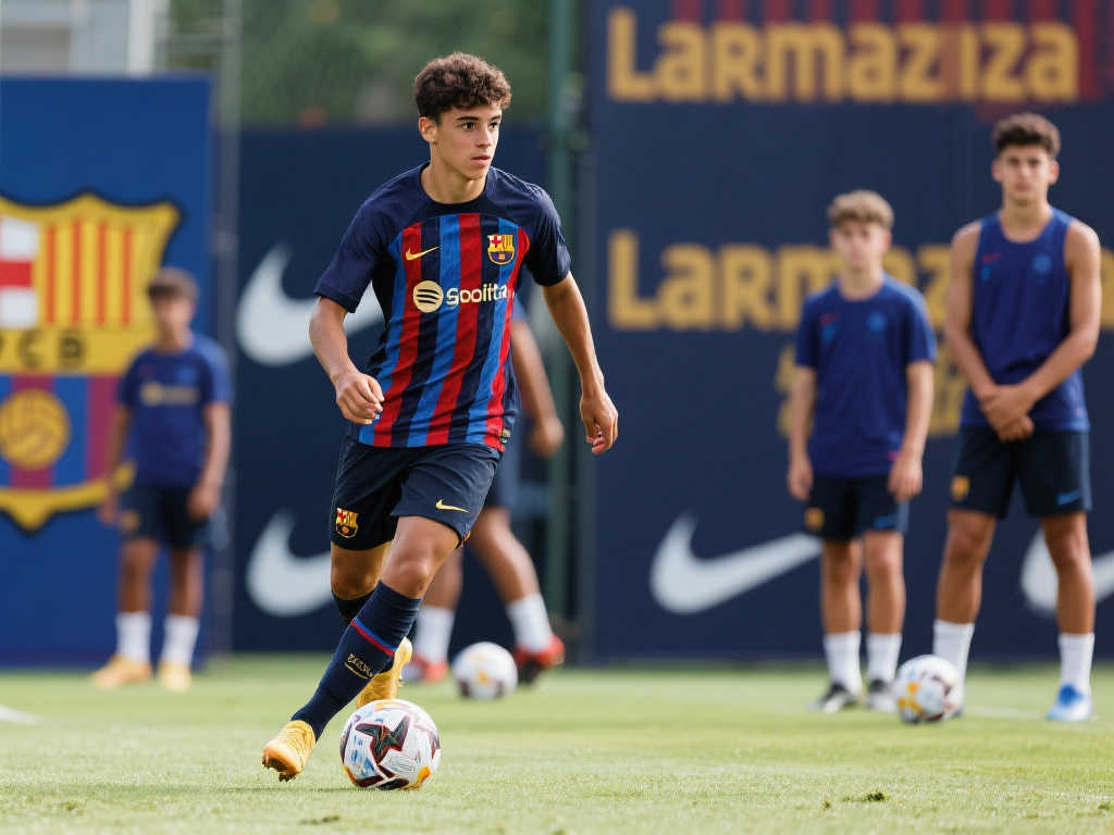 巴萨夏训营开启,青训新星表现出色 巴萨夏训营开启,青训新星表现出色